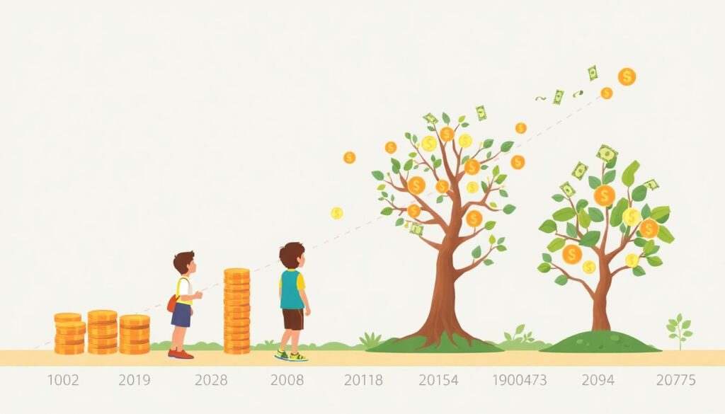 Инвестиции для детей: как создать капитал к 18 годам с небольшими взносами - иллюстрация